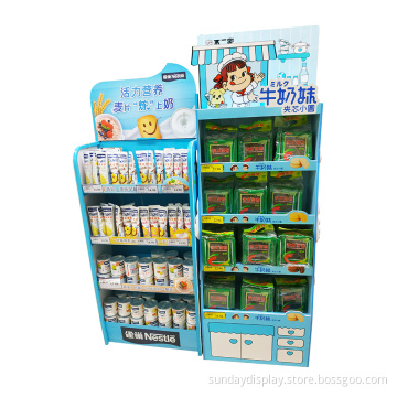 PVC foam board display rack for Sanitary Napkin, Advertising floor stand for supermarket, Floor Stand display unit